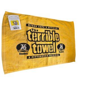 Pittsburgh Steelers Terrible Towel 75th Anniversary Officially Licensed Logo NWT